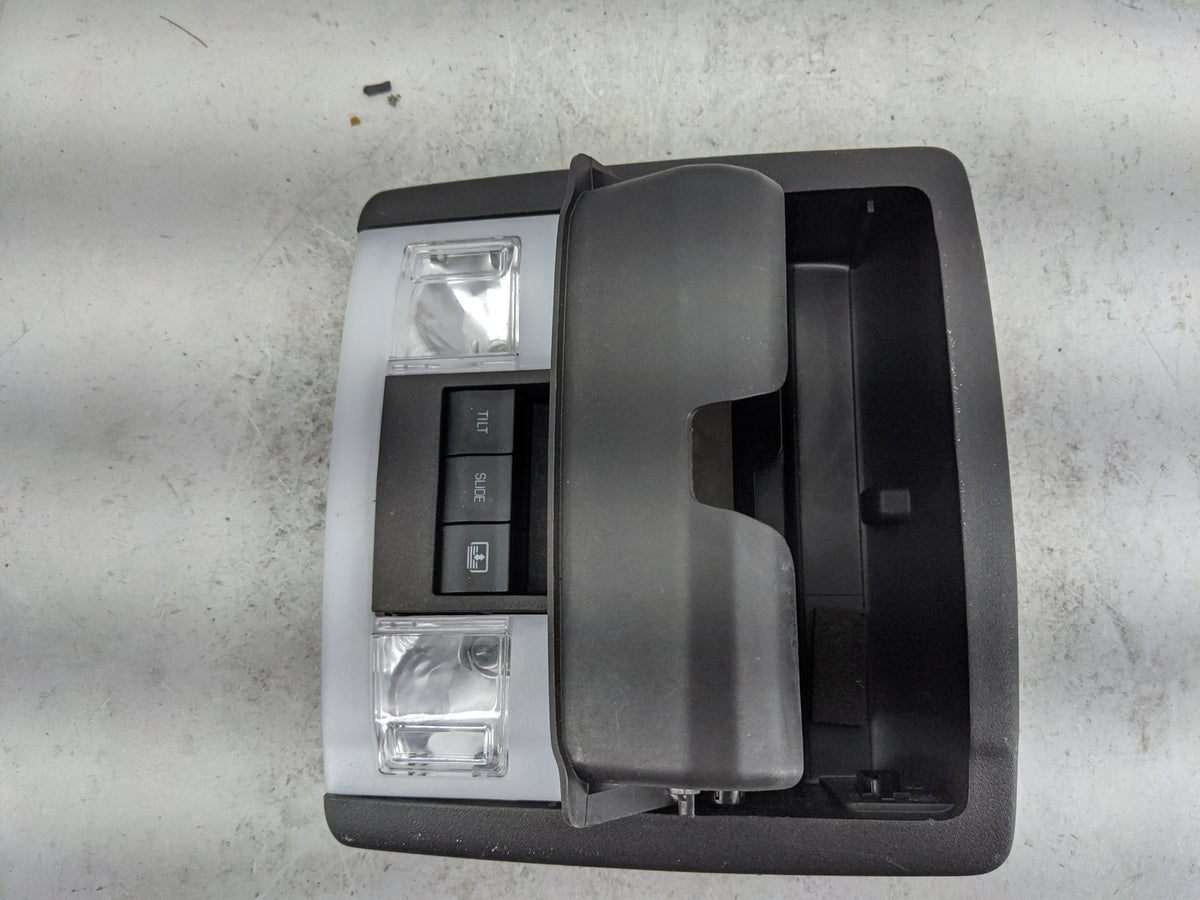 2011-2015 Ford Explorer Overhead Console W/rear Climate Control Black - Oemusedautoparts1.com