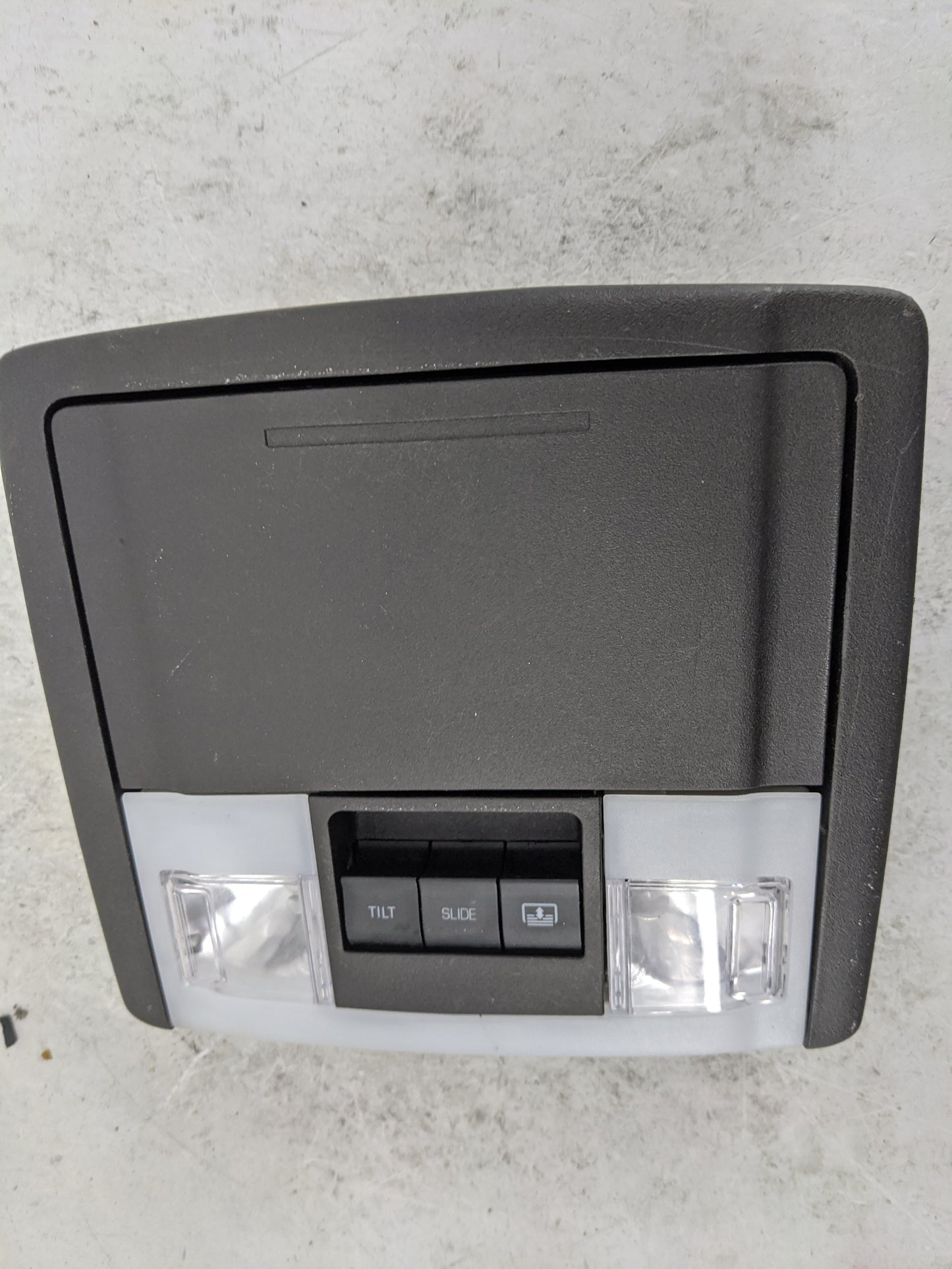 2011-2015 Ford Explorer Overhead Console W/rear Climate Control Black - Oemusedautoparts1.com