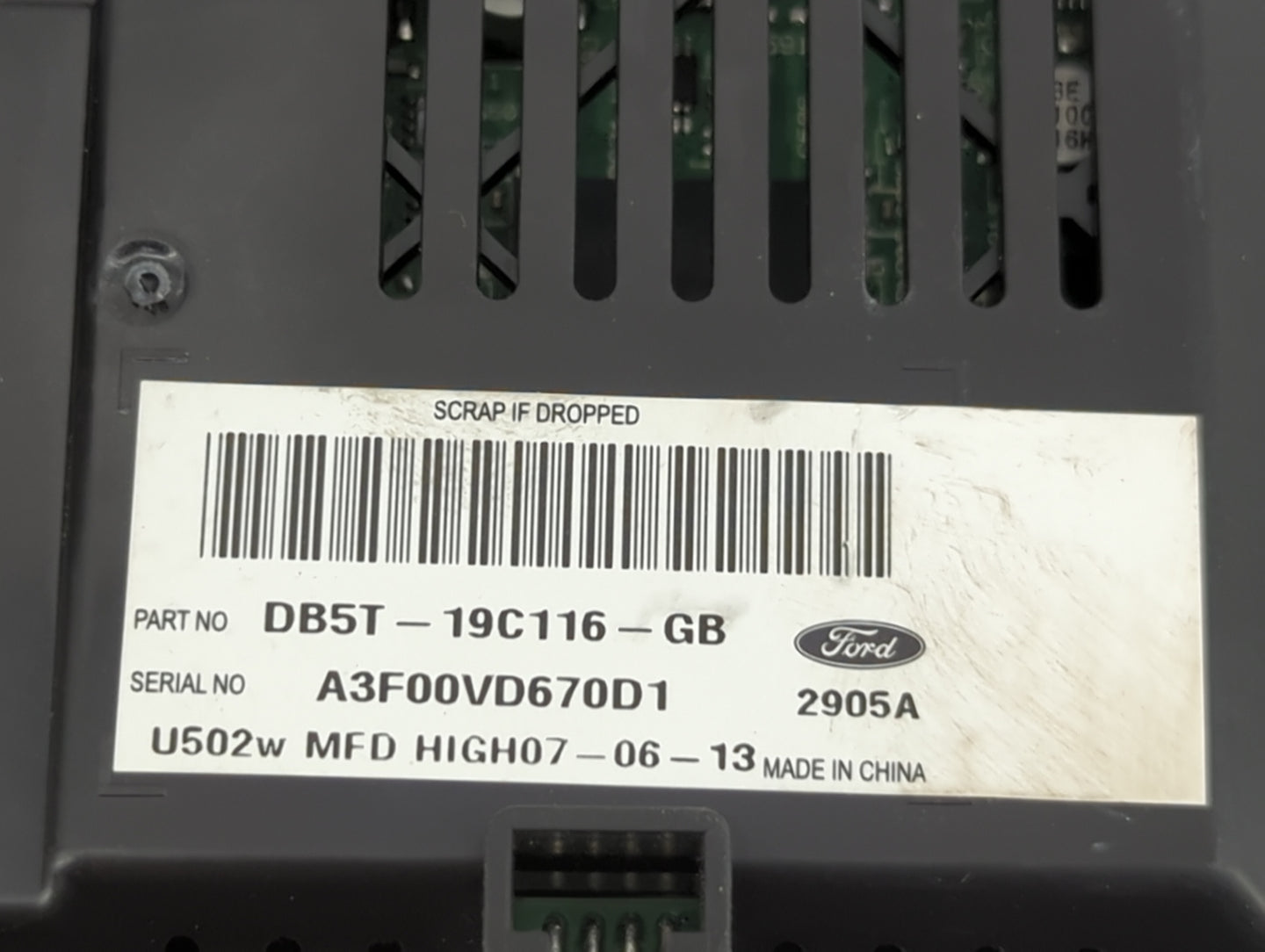 2013-2014 Ford Explorer Information Display Screen 1487095 - Oemusedautoparts1.com