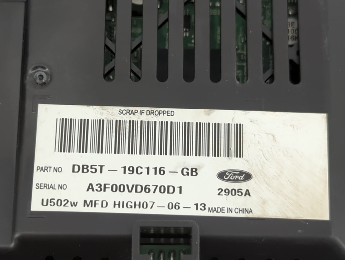 2013-2014 Ford Explorer Information Display Screen 1487095 - Oemusedautoparts1.com