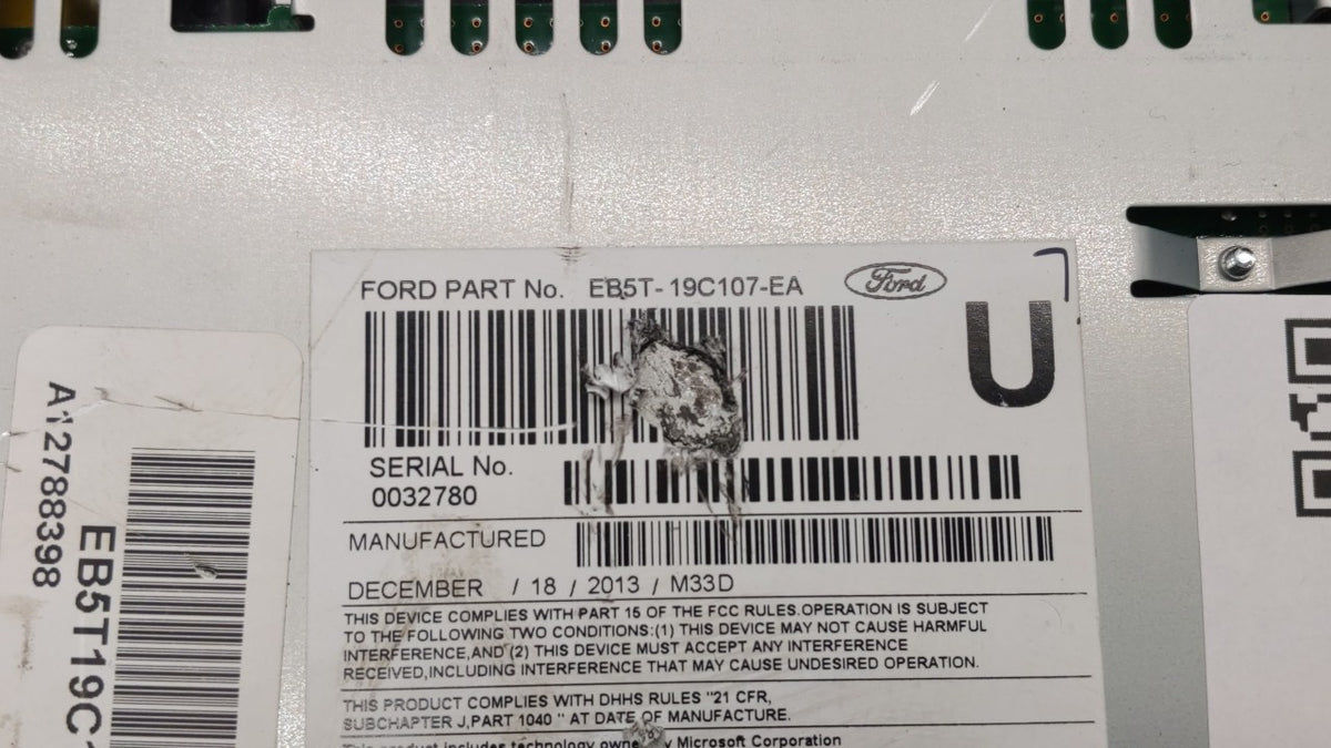 2014-2014 Ford Explorer Am Fm Cd Player Radio Receiver 195855 - Oemusedautoparts1.com