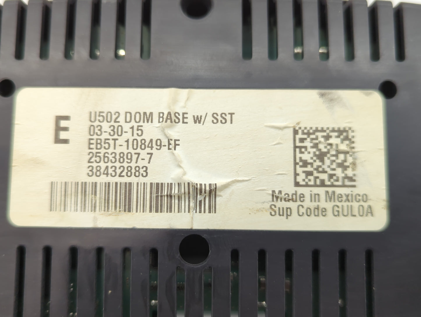 2014-2015 Ford Explorer Instrument Cluster Speedometer Gauges P/N:EB5T-10849-EF EB5T-10849-ED Fits Fits 2014 2015 OEM Used A