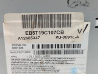 2014 Ford Explorer Radio AM FM Cd Player Receiver Replacement P/N:EB5T19C107CB EB5T-19C107-CB Fits OEM Used Auto Parts - Oem