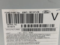 2014 Ford Explorer Radio AM FM Cd Player Receiver Replacement P/N:EB5T19C107CB EB5T-19C107-CB Fits OEM Used Auto Parts - Oem