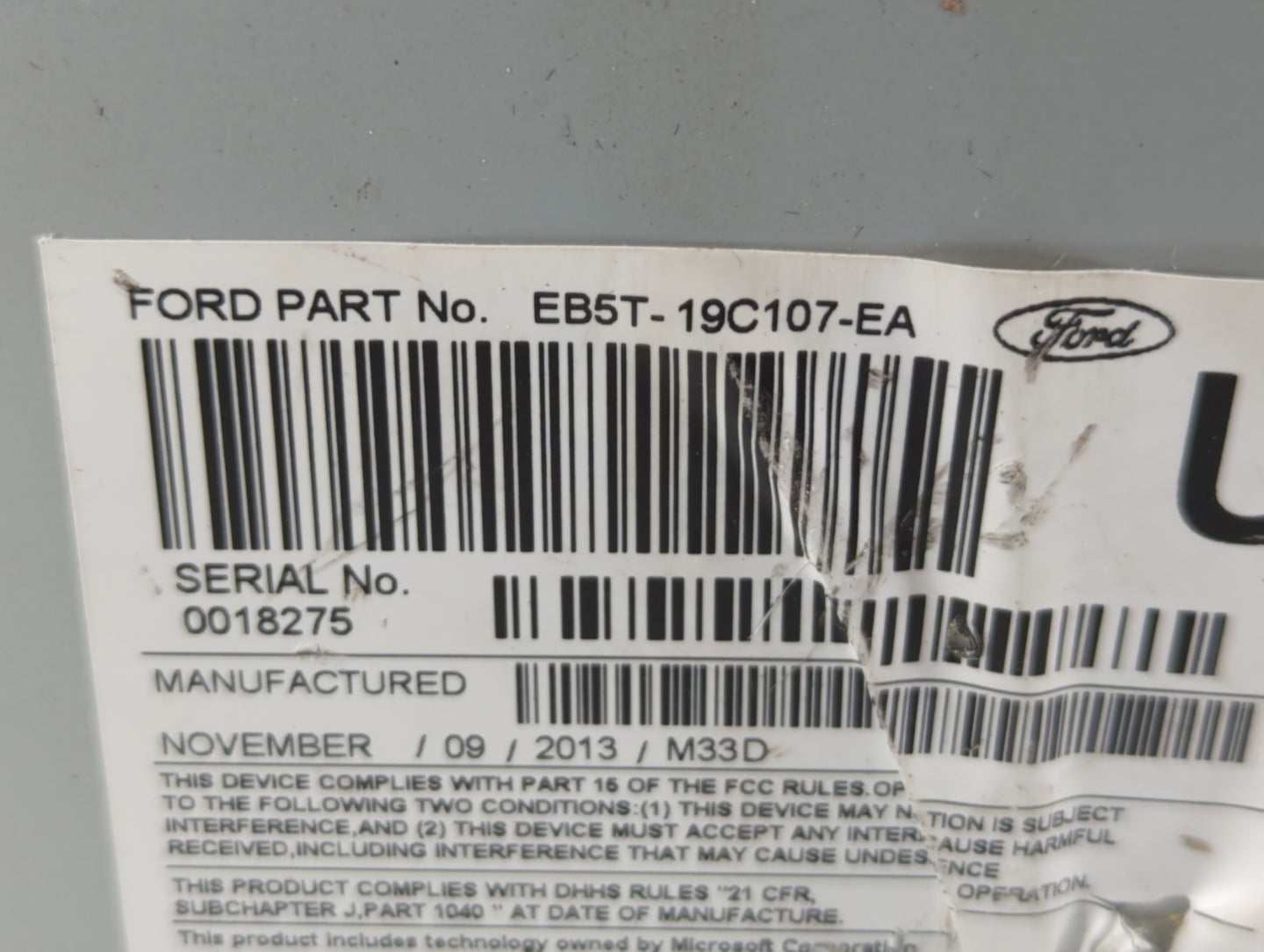 2014-2014 Ford Explorer Am Fm Cd Player Radio Receiver - Oemusedautoparts1.com