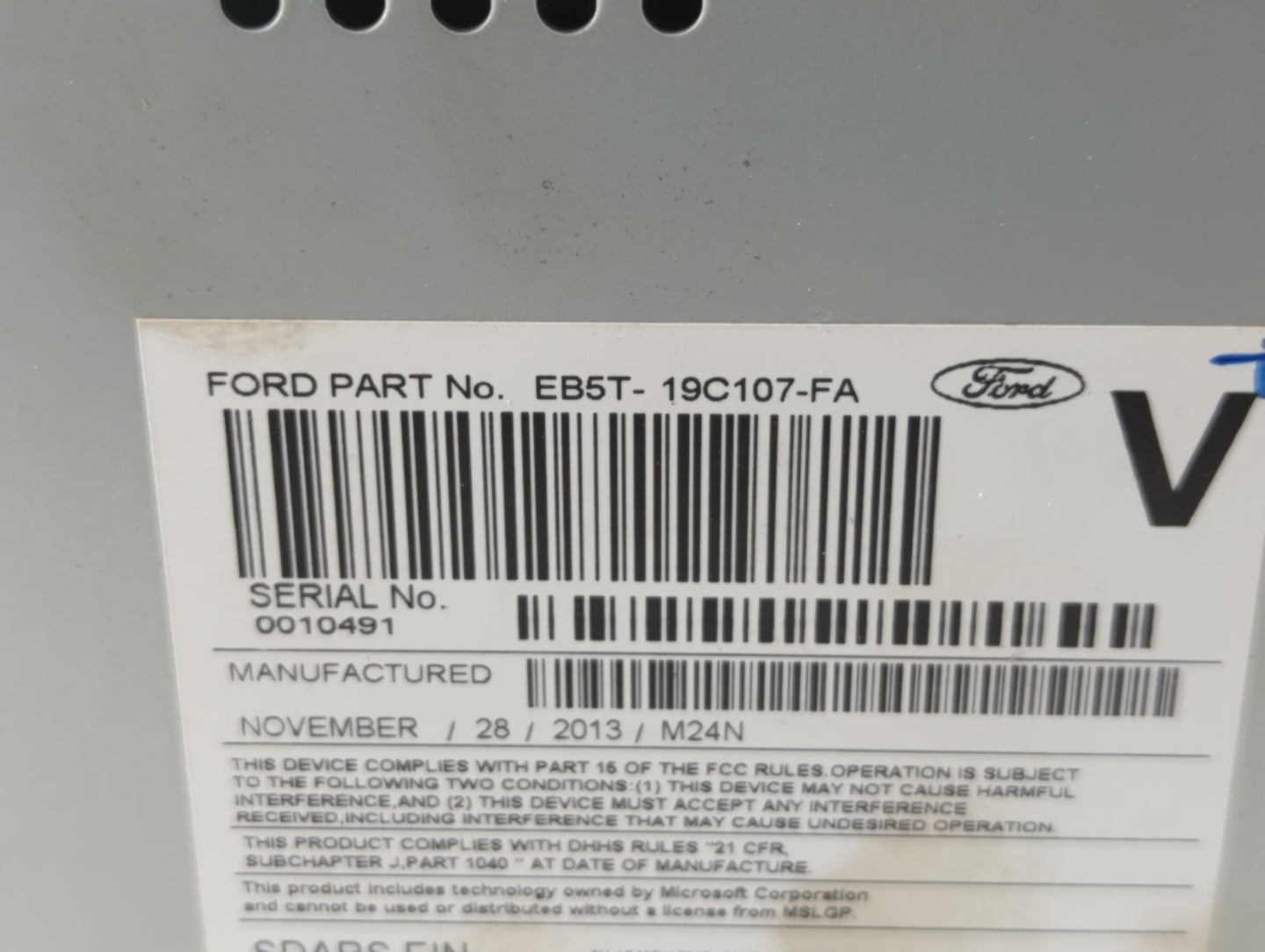 2014-2014 Ford Explorer Am Fm Cd Player Radio Receiver - Oemusedautoparts1.com