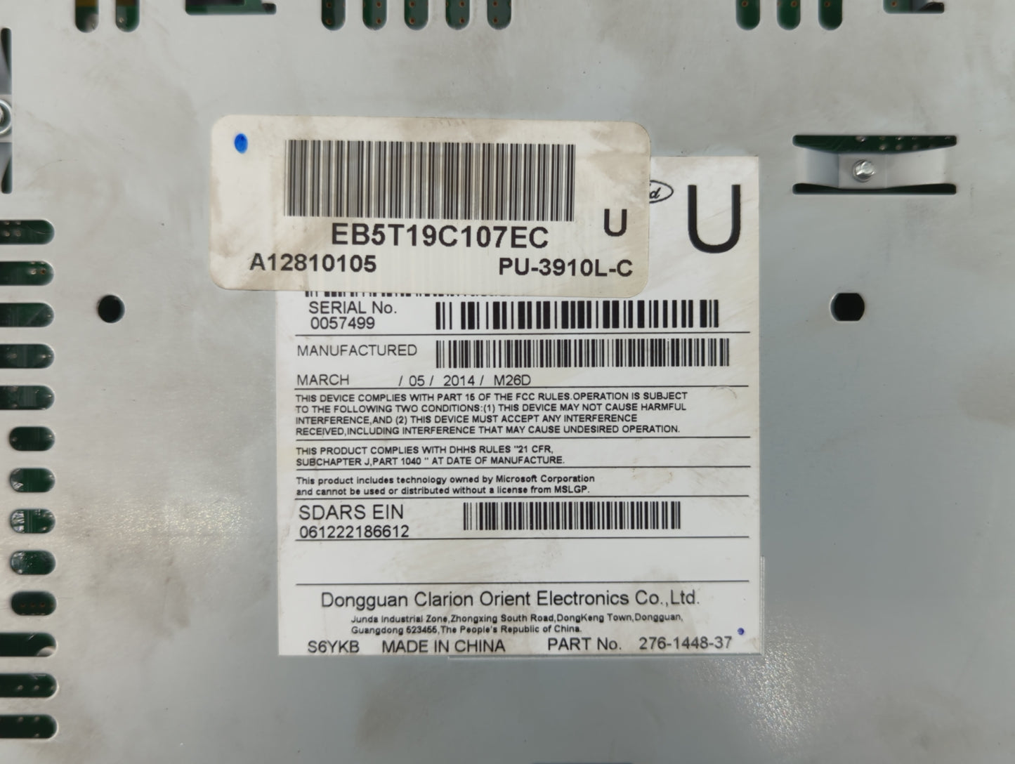 2014-2015 Ford Explorer Am Fm Cd Player Radio Receiver - Oemusedautoparts1.com