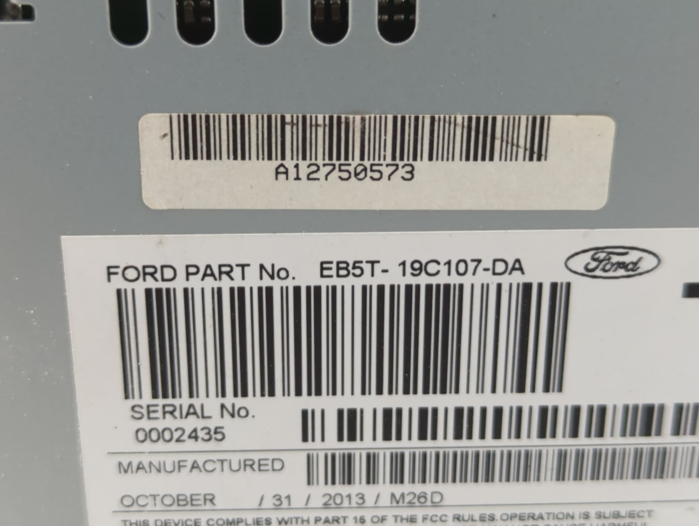 2014-2014 Ford Explorer Am Fm Cd Player Radio Receiver - Oemusedautoparts1.com