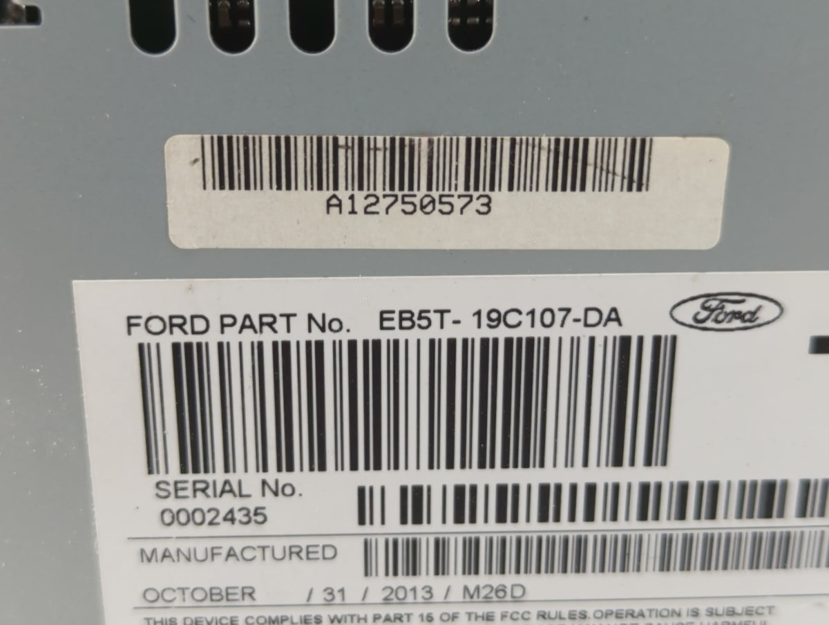 2014-2014 Ford Explorer Am Fm Cd Player Radio Receiver 577413 - Oemusedautoparts1.com