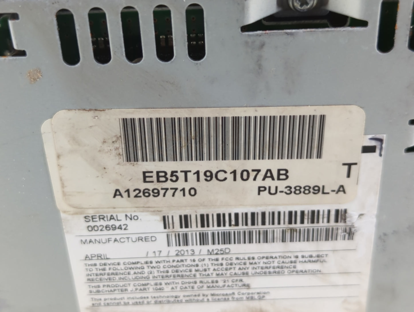 2013-2015 Ford Explorer Am Fm Cd Player Radio Receiver - Oemusedautoparts1.com