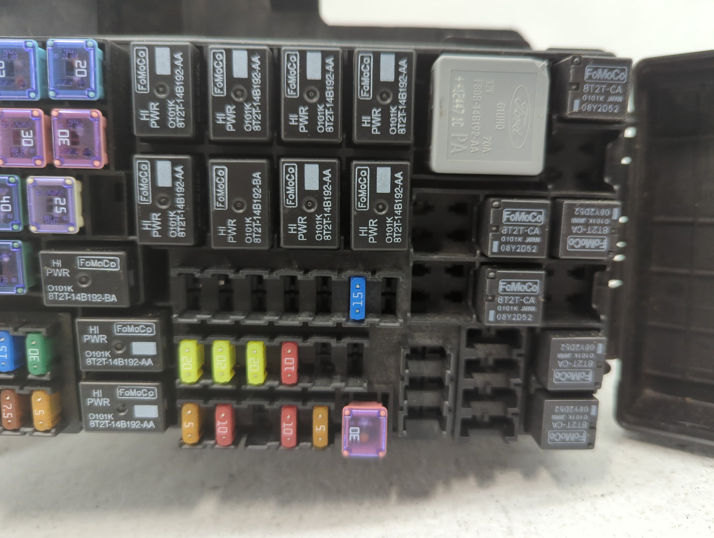 2014-2015 Ford Explorer Fusebox Fuse Box Panel Relay Module P/N:BT4T-14A003-AA Fits Fits 2014 2015 OEM Used Auto Parts - Oem