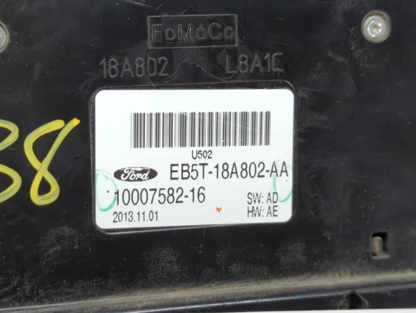 2014 Ford Explorer Radio AM FM Cd Player Receiver Replacement P/N:10007582-16 EB5T-18A802-AA Fits OEM Used Auto Parts - Oemu