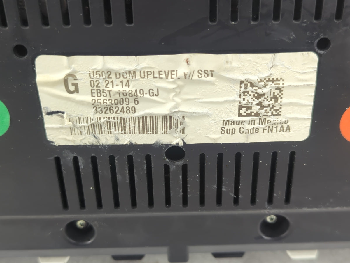 2014 Ford Explorer Instrument Cluster Speedometer Gauges P/N:EB5T-10849-GJ Miles:163K Fits OEM Used Auto Parts - Oemusedauto
