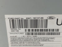 2014 Ford Explorer Radio AM FM Cd Player Receiver Replacement P/N:PU-3890L-A A12665347, EB5T19C107BB Fits OEM Used Auto Part