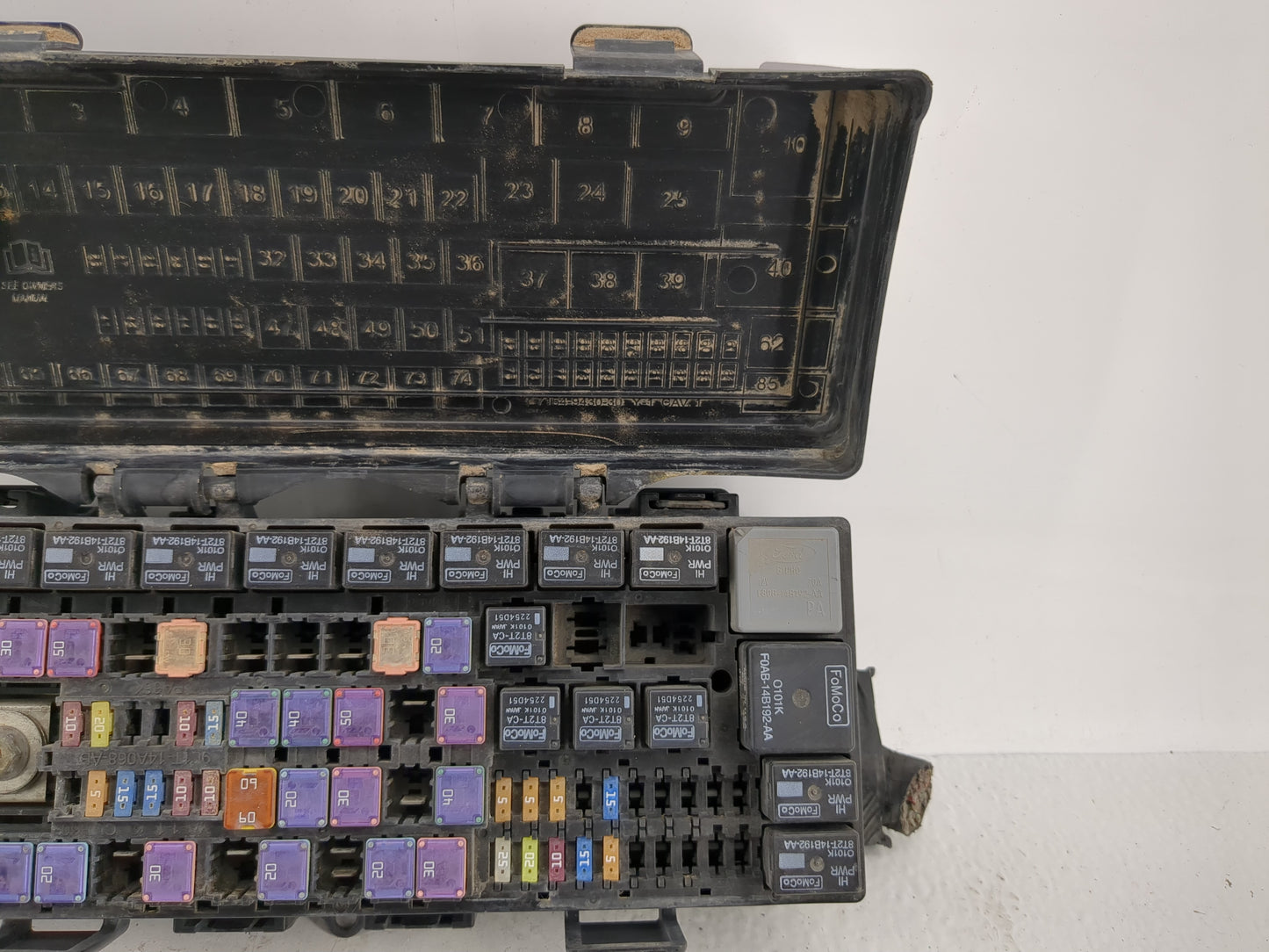 2011-2014 Ford F-150 Fusebox Fuse Box Panel Relay Module P/N:9L1T-14A003-AA Fits Fits 2011 2012 2013 2014 OEM Used Auto Part