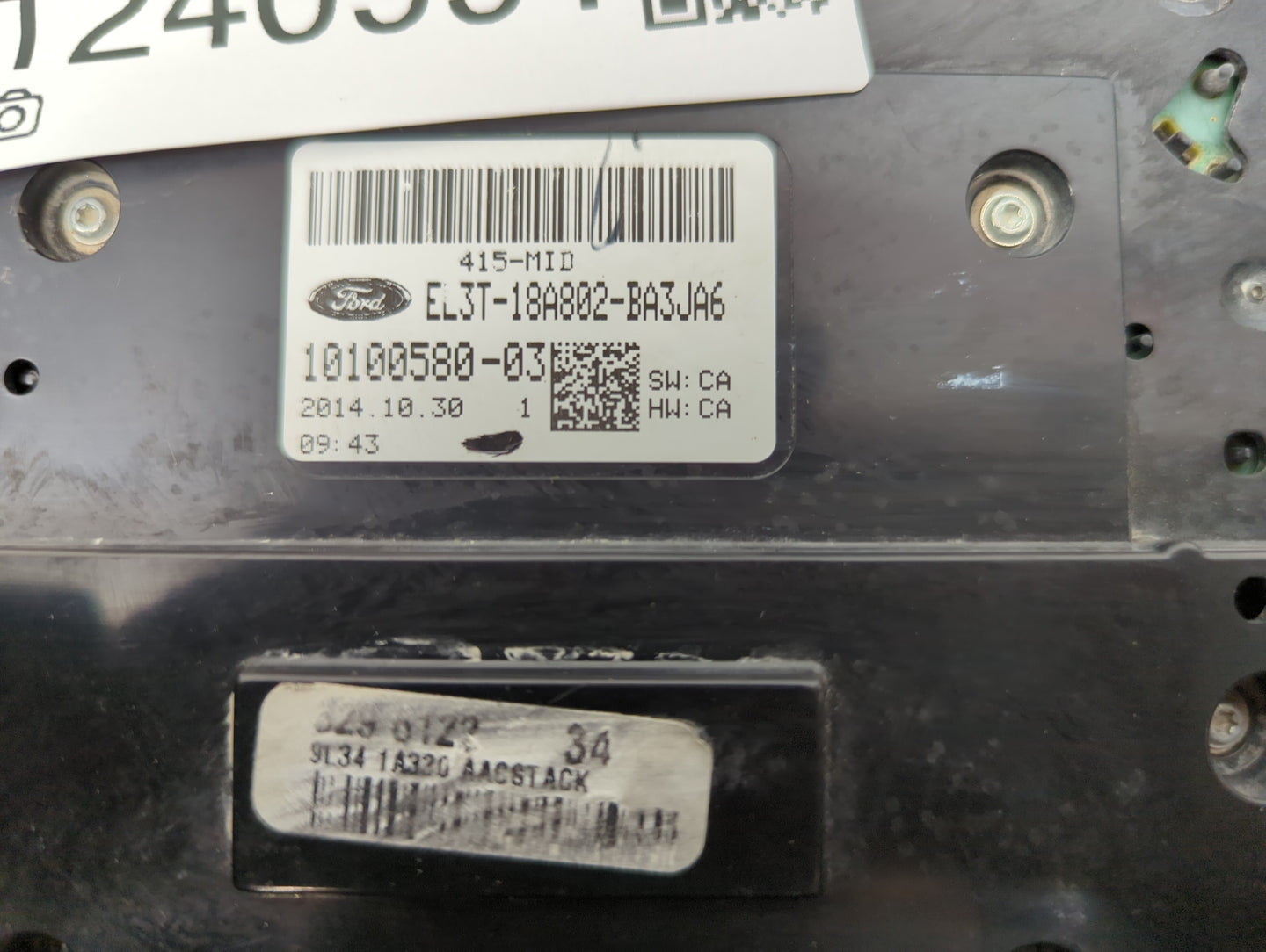 2013-2014 Ford F-150 Radio AM FM Cd Player Receiver Replacement P/N:EJ3T-18A802-BA3JA6 Fits Fits 2013 2014 OEM Used Auto Par