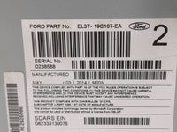 2014 Ford F-150 Radio AM FM Cd Player Receiver Replacement P/N:EL3T-19C107-EA Fits OEM Used Auto Parts - Oemusedautoparts1.c