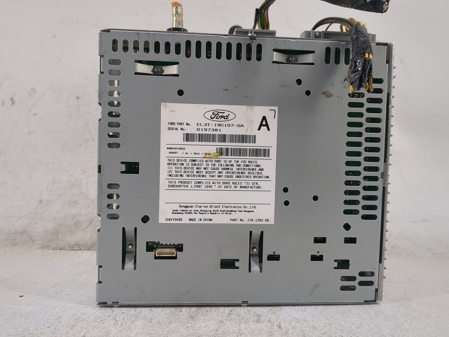 2014 Ford F-150 Radio AM FM Cd Player Receiver Replacement P/N:EL3T-19C107-GA PU-3535A-B, 276-1282-08 Fits OEM Used Auto Par