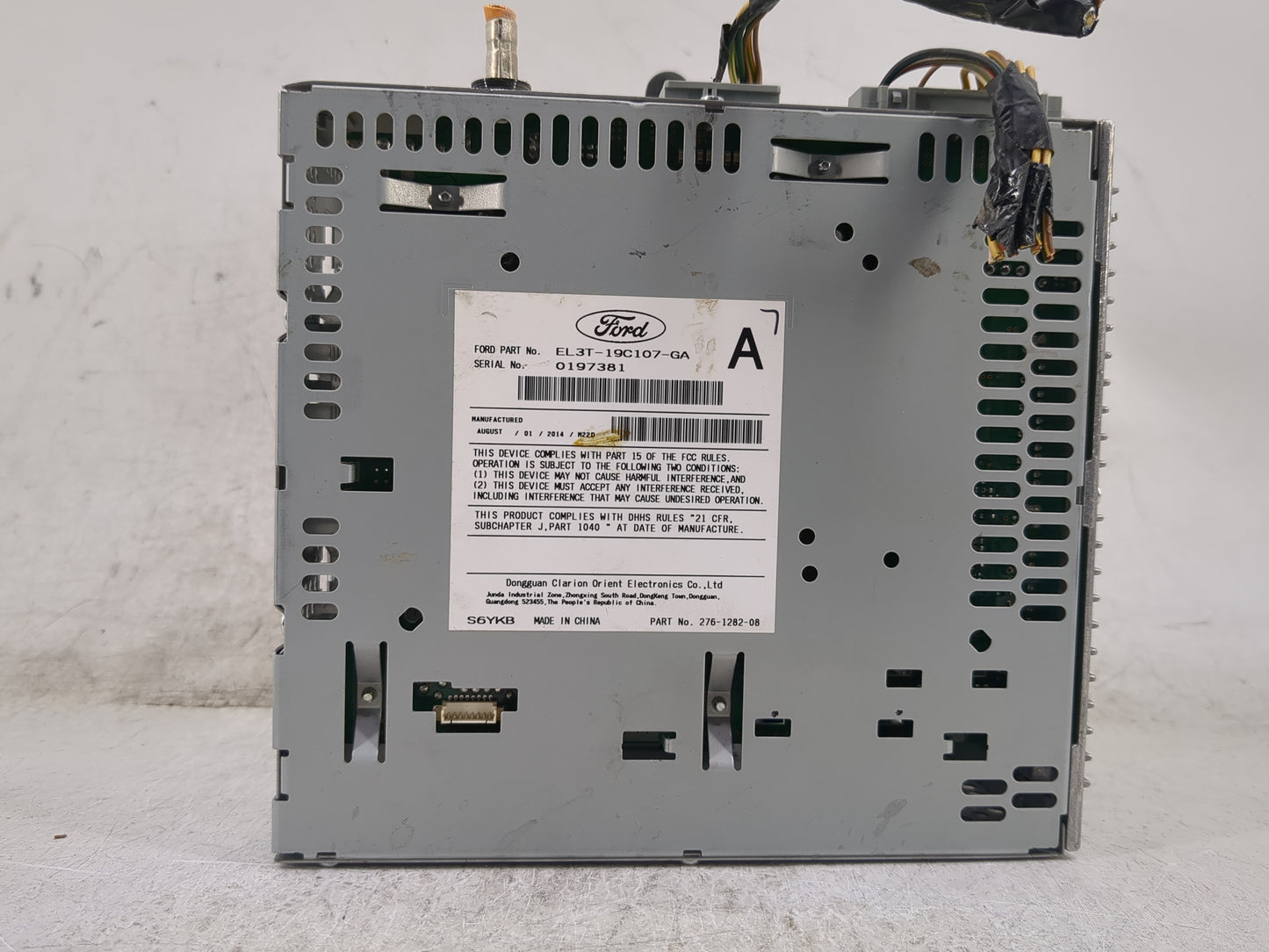 2014 Ford F-150 Radio AM FM Cd Player Receiver Replacement P/N:EL3T-19C107-GA PU-3535A-B, 276-1282-08 Fits OEM Used Auto Par
