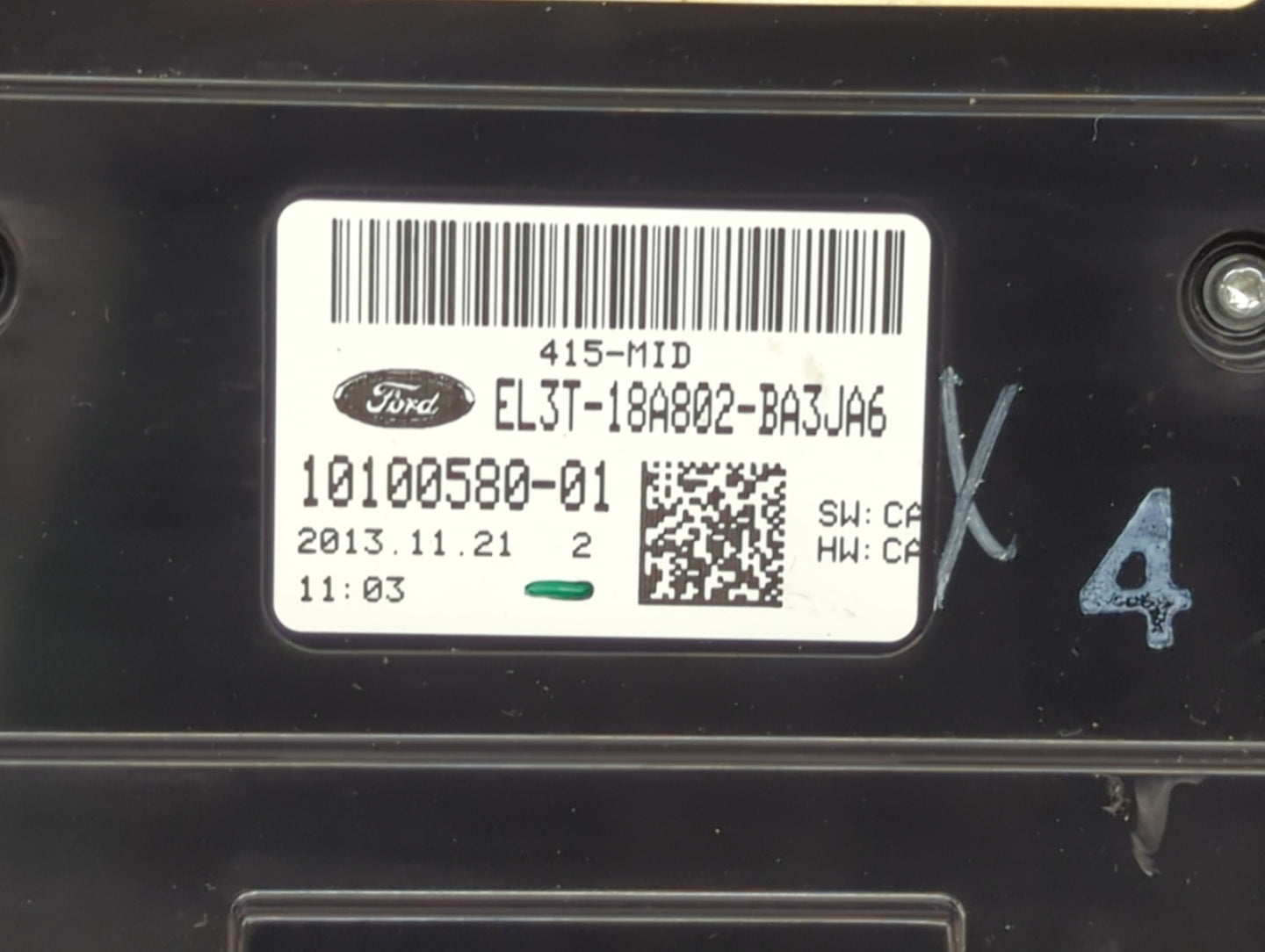 2013-2014 Ford F-150 Climate Control Module Temperature AC/Heater Replacement P/N:EL3T-18A802-BA3JA6 Fits Fits 2013 2014 OEM