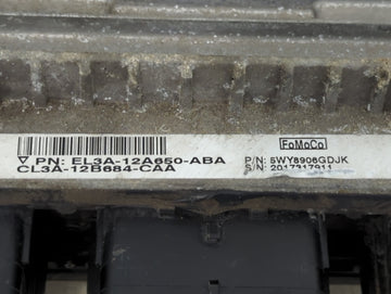 2013-2014 Ford F-150 PCM Engine Control Computer ECU ECM PCU OEM P/N:EL3A-12A650-ABA CL3A-12B684-CAA Fits Fits 2013 2014 OEM Used Auto Parts