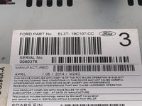 2014 Ford F-150 Radio AM FM Cd Player Receiver Replacement P/N:PU-3894A-A EL3T-19C107-CC Fits OEM Used Auto Parts - Oemuseda