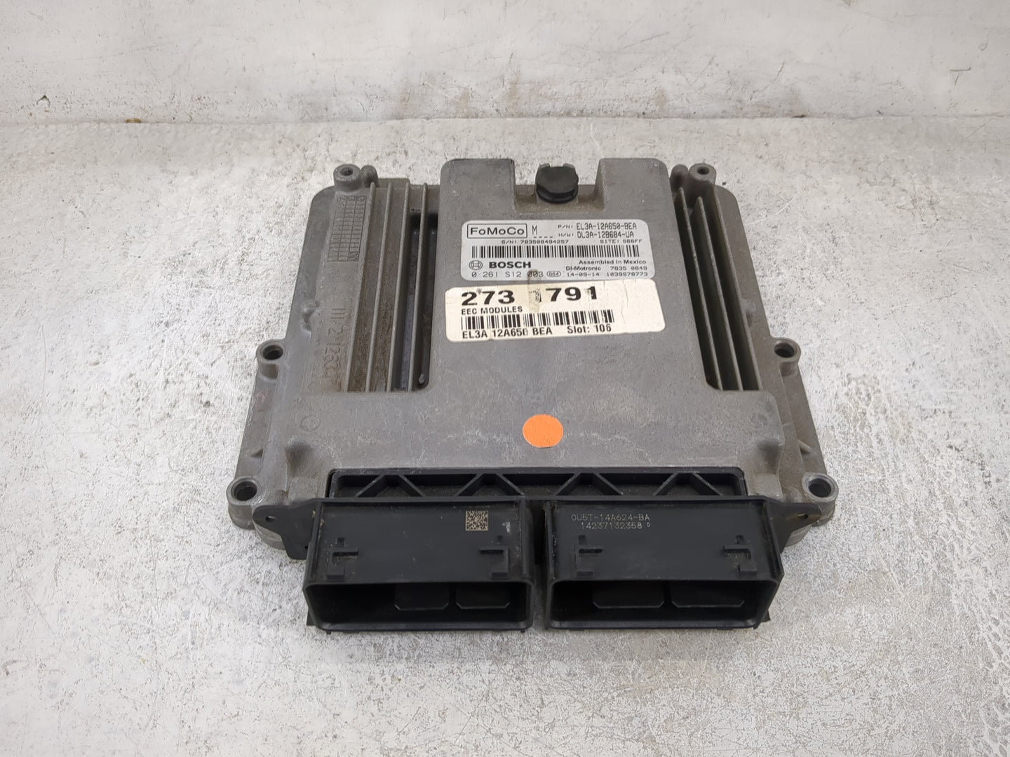 2014 Ford F-150 PCM Engine Control Computer ECU ECM PCU OEM P/N:EL3A-12A650-BEA DL3A-12B684-UA, 0261S12003 Fits OEM Used Aut