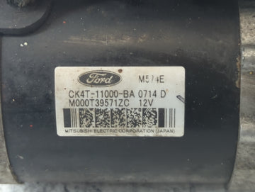 2011-2014 Ford F-150 Car Starter Motor Solenoid OEM P/N:M000T39571ZC 12V CK4T-11000-BA Fits Fits 2011 2012 2013 2014 2015 OEM Used Auto Parts