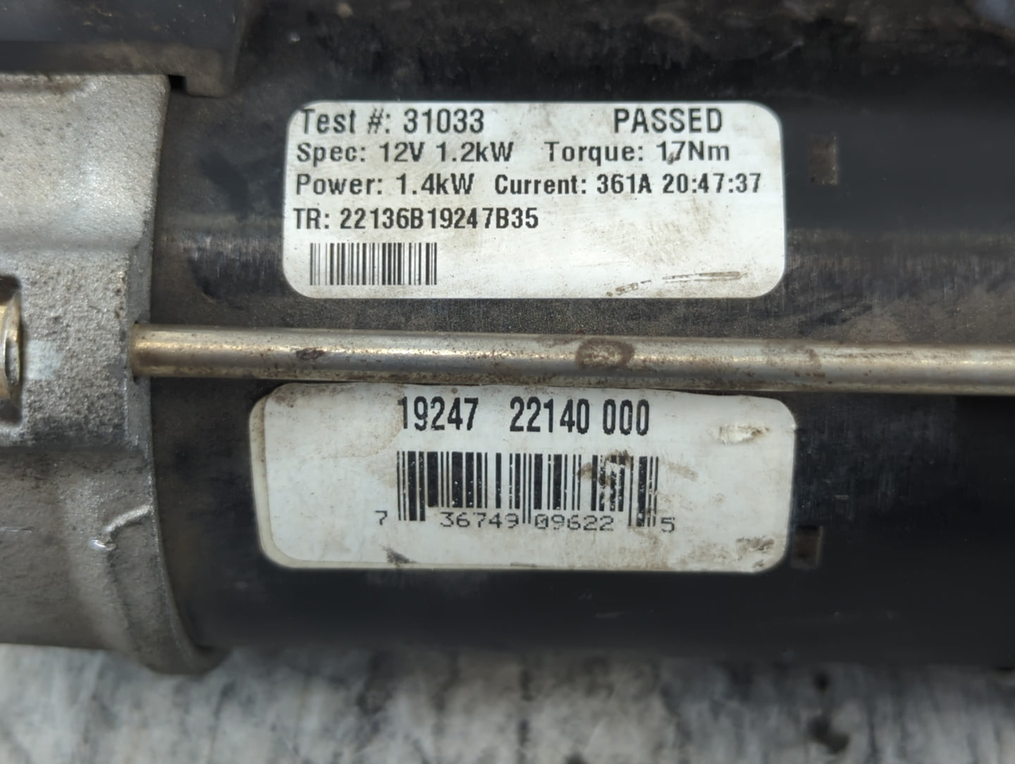2013-2015 Ford F-150 Car Starter Motor Solenoid OEM P/N:19247 22140 000 22136B19247B35 Fits OEM Used Auto Parts - Oemusedaut