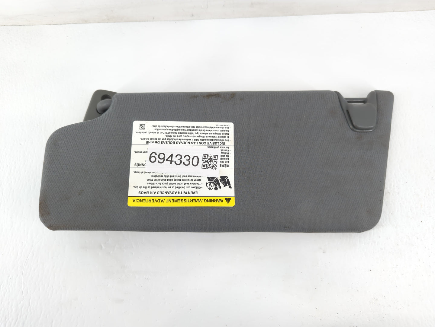 2011-2014 Ford F-150 Sun Visor Shade Replacement Passenger Right Mirror Fits Fits 2011 2012 2013 2014 OEM Used Auto Parts - 