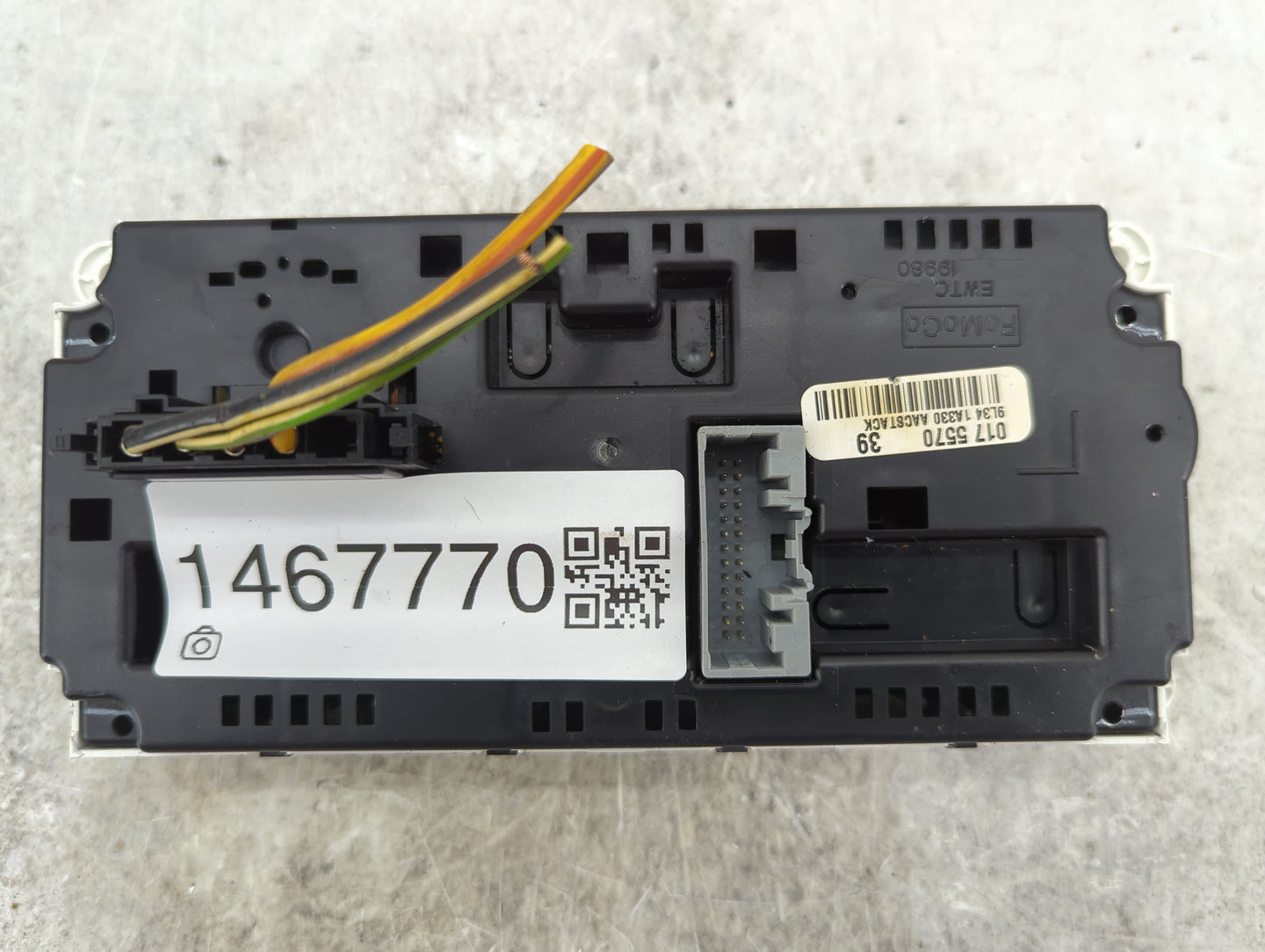 2014 Ford F150 Climate Control Module Temperature AC/Heater Replacement P/N:9L34-1A330-AAC DL3T-19980-AA Fits Fits 2013 OEM 