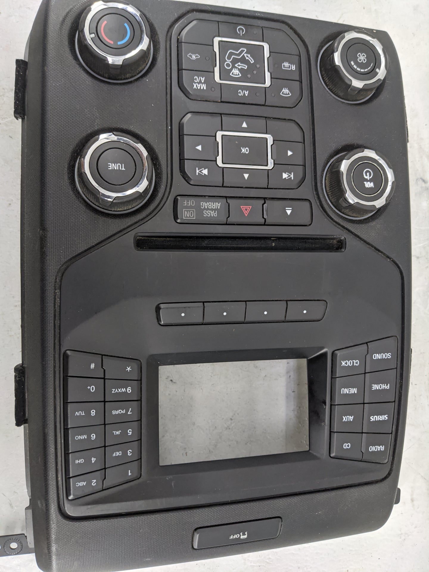 Ford F150 Radio Control Panel Black 1483048 - Oemusedautoparts1.com
