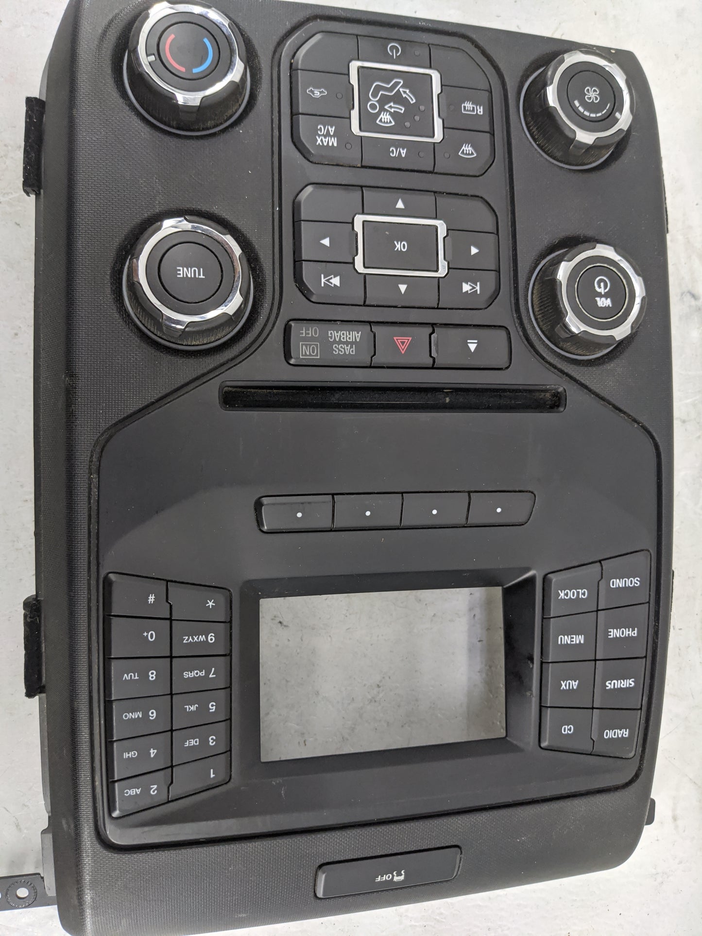Ford F150 Radio Control Panel Black 1483048 - Oemusedautoparts1.com