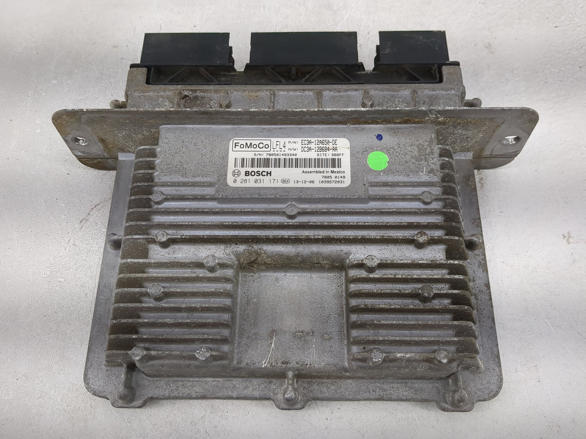 2014 Ford F250sd PCM Engine Control Computer ECU ECM PCU OEM P/N:EC3A-12A650-DE DC3A-12B684-AA, 0281031171 Fits OEM Used Aut