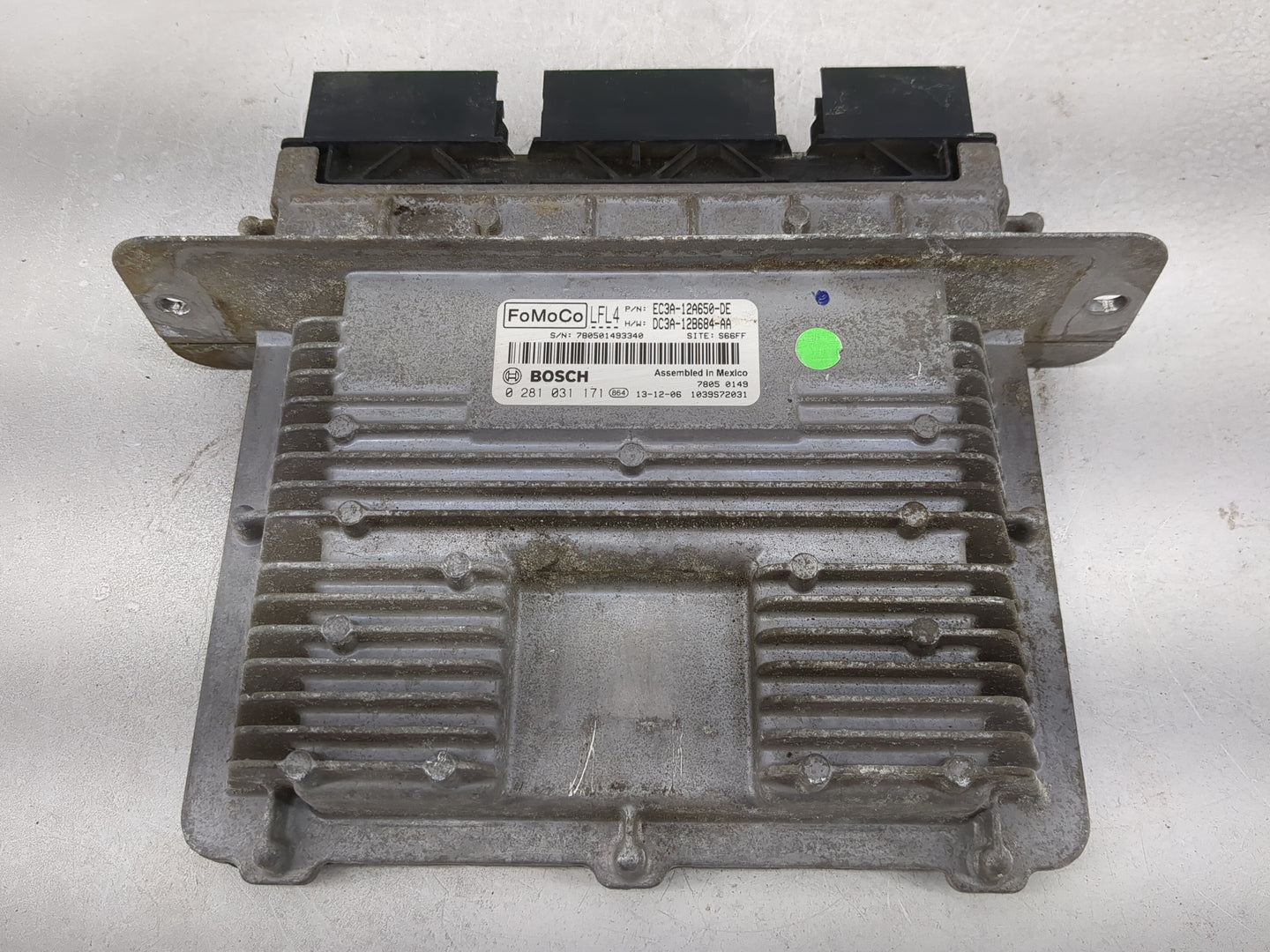 2014 Ford F250sd PCM Engine Control Computer ECU ECM PCU OEM P/N:EC3A-12A650-DE DC3A-12B684-AA, 0281031171 Fits OEM Used Aut