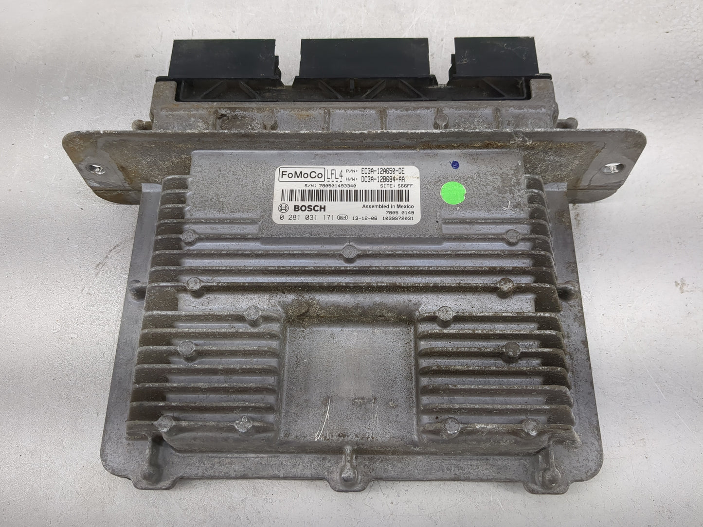 2014 Ford F250sd PCM Engine Control Computer ECU ECM PCU OEM P/N:EC3A-12A650-DE DC3A-12B684-AA, 0281031171 Fits OEM Used Aut