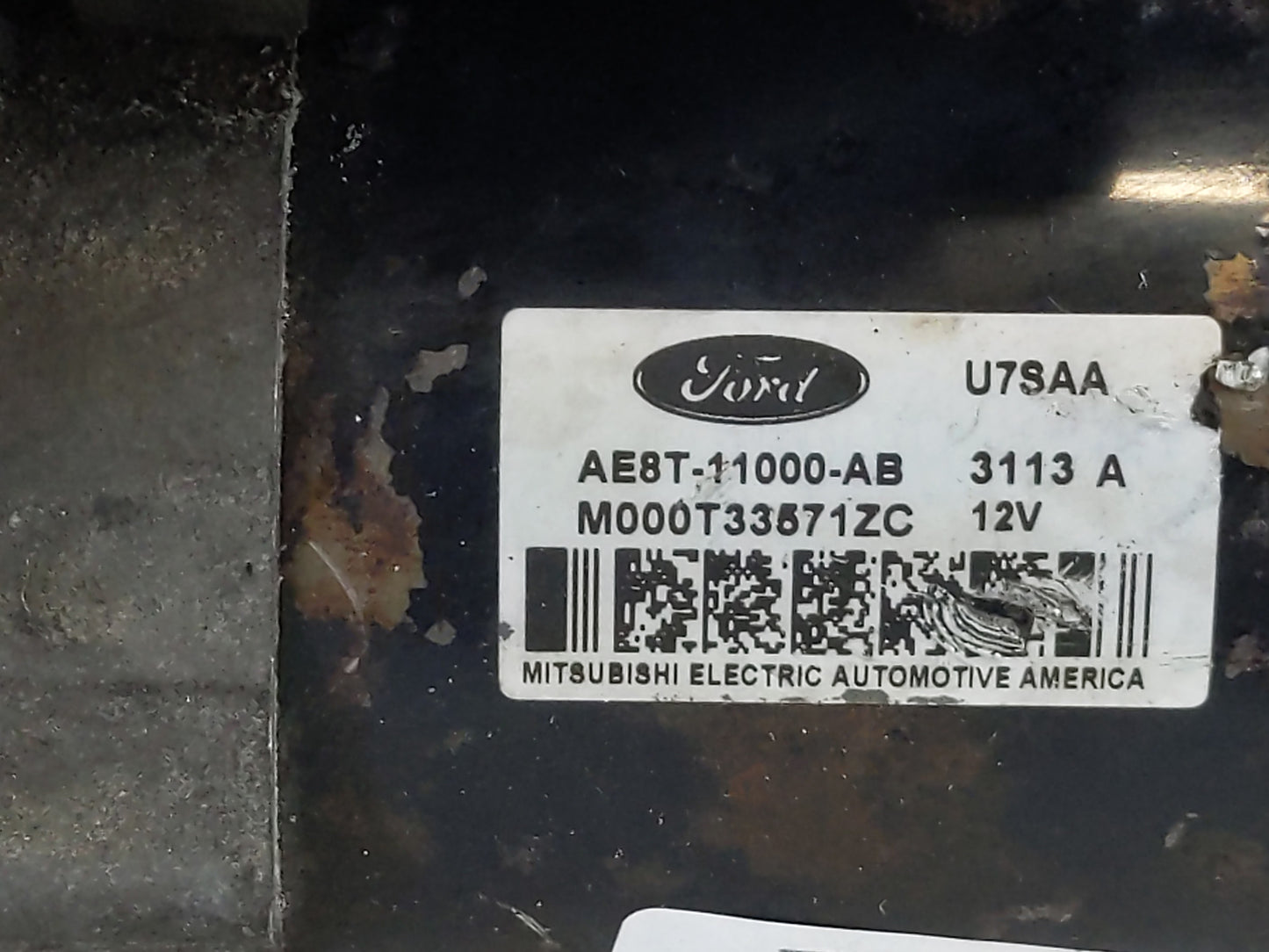 2011-2019 Ford Fiesta Car Starter Motor Solenoid OEM P/N:AE8T-1100-AB Fits Fits 2011 2012 2013 2014 2015 2016 2017 2018 2019