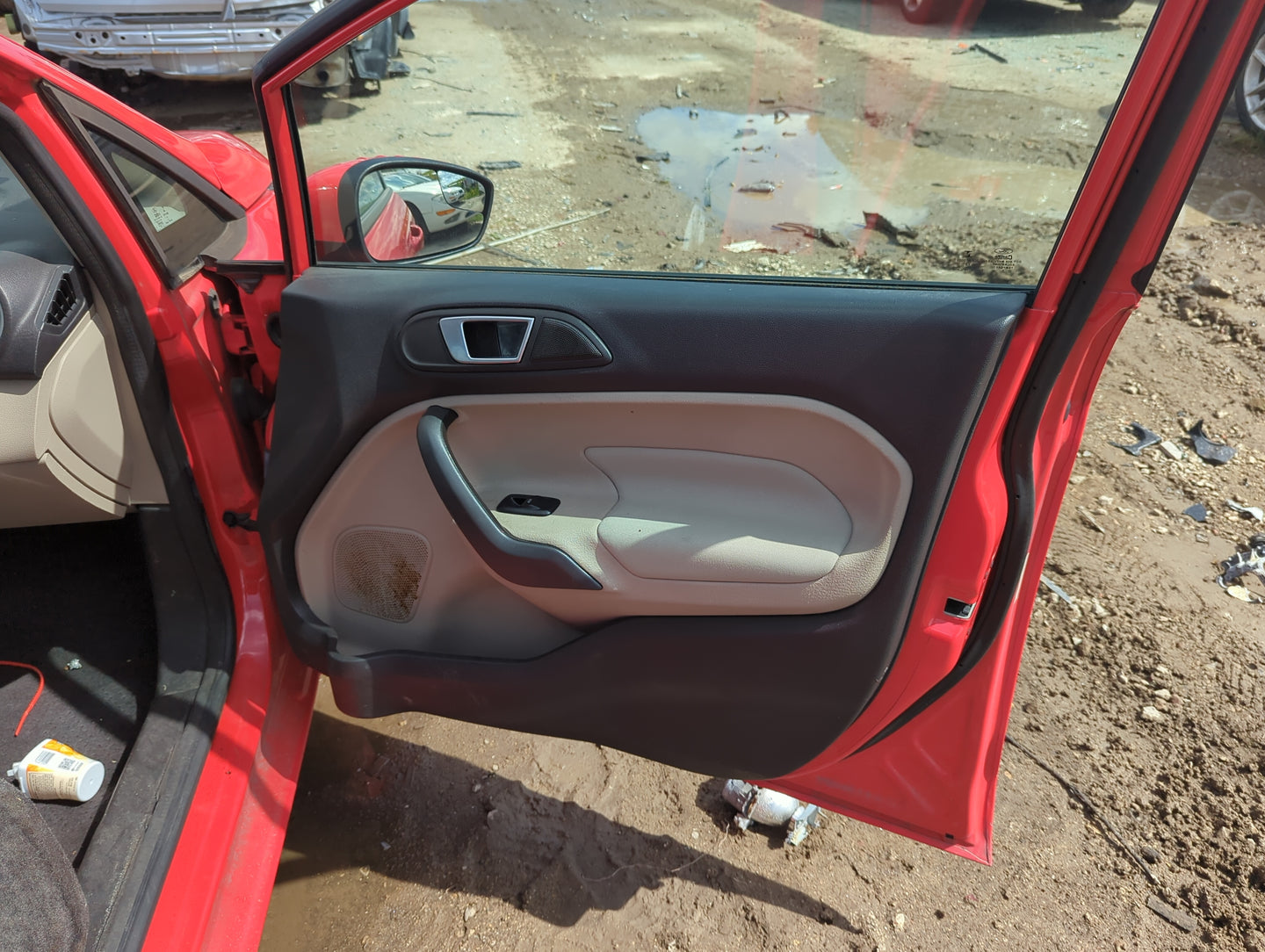 2014 Ford Fiesta Front Right Passenger Interior Door Panel Trim - Oemusedautoparts1.com