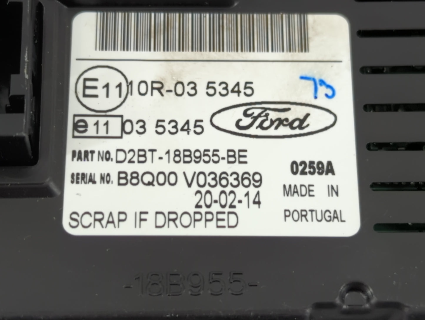 2014-2017 Ford Fiesta Information Display Screen - Oemusedautoparts1.com