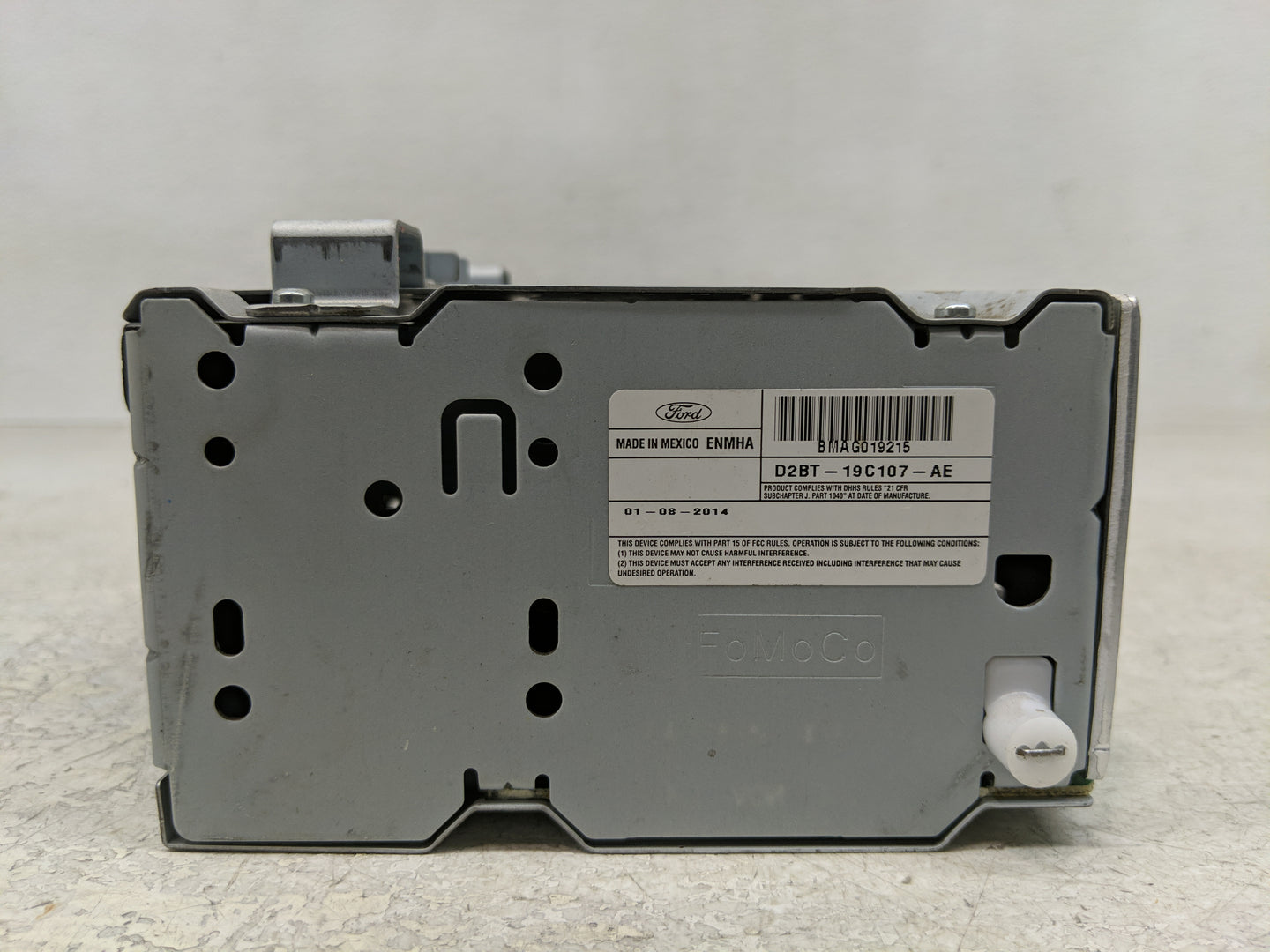 2014-2015 Ford Fiesta Radio AM FM Cd Player Receiver Replacement P/N:D2BT-19C107-AE Fits Fits 2014 2015 OEM Used Auto Parts 