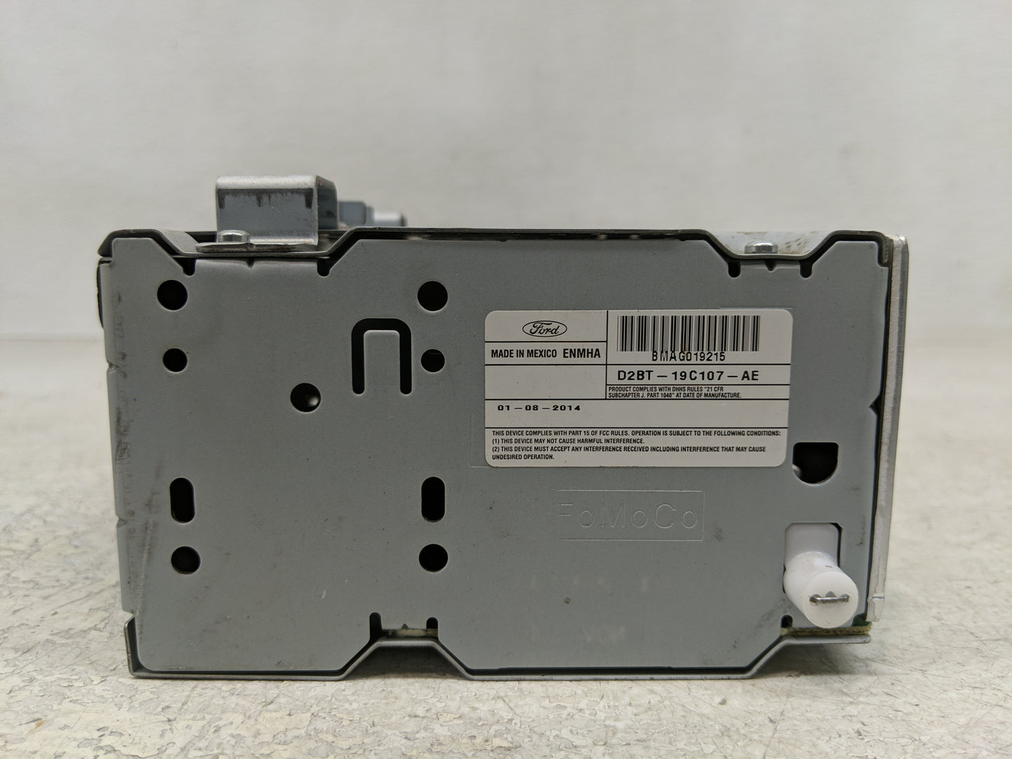 2014-2015 Ford Fiesta Radio AM FM Cd Player Receiver Replacement P/N:D2BT-19C107-AE Fits Fits 2014 2015 OEM Used Auto Parts 