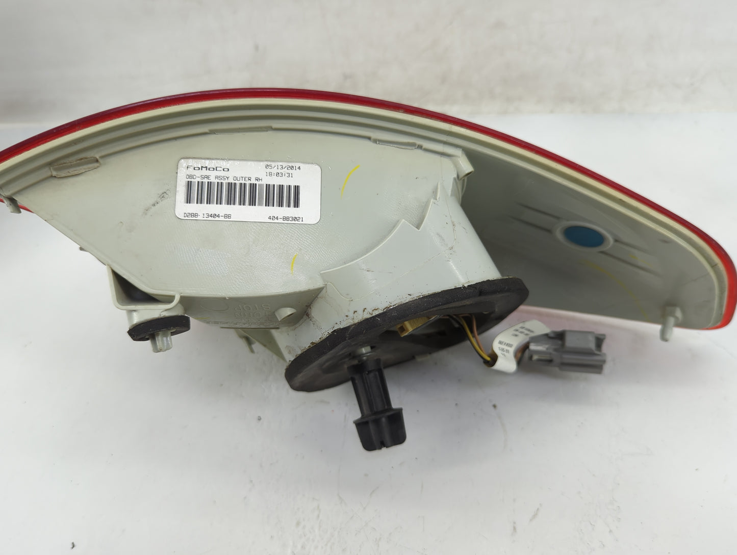 2014-2019 Ford Fiesta Tail Light Assembly Passenger Right OEM P/N:D2BB-13404-BB Fits Fits 2014 2015 2016 2017 2018 2019 OEM 