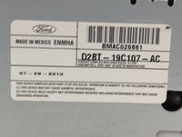 2014-2015 Ford Fiesta Radio AM FM Cd Player Receiver Replacement P/N:D2BT-19C107-AC BMAC026861 Fits Fits 2014 2015 OEM Used 