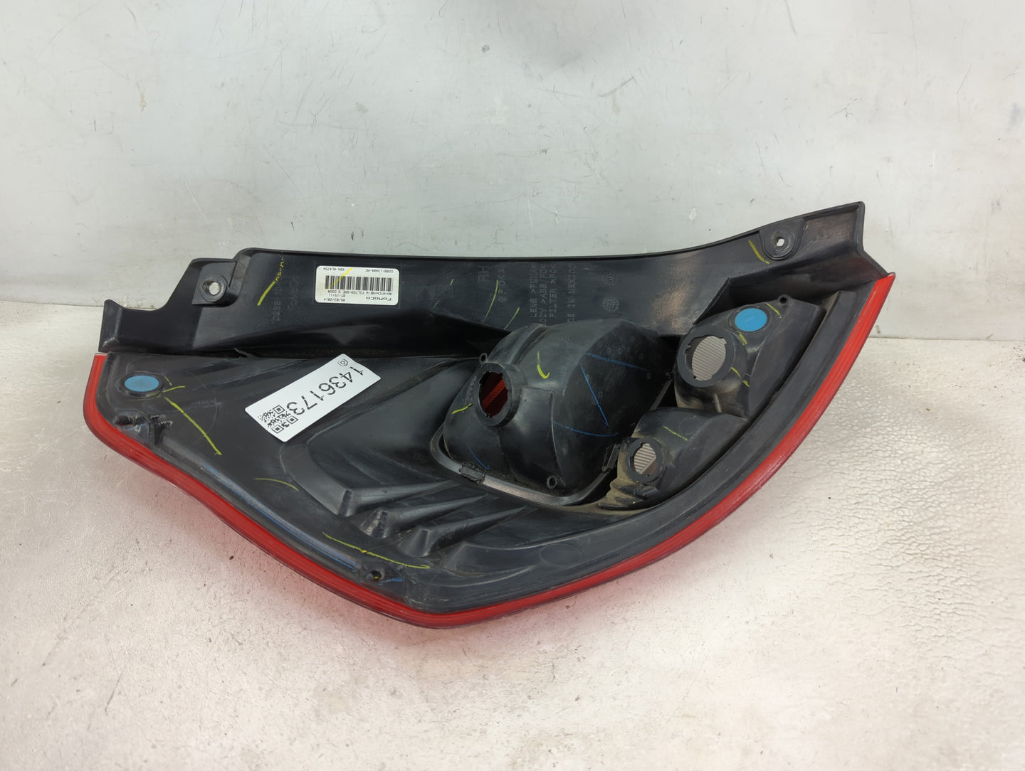 2014-2019 Ford Fiesta Tail Light Assembly Passenger Right OEM P/N:D2BB-13404-AC Fits Fits 2014 2015 2016 2017 2018 2019 OEM 