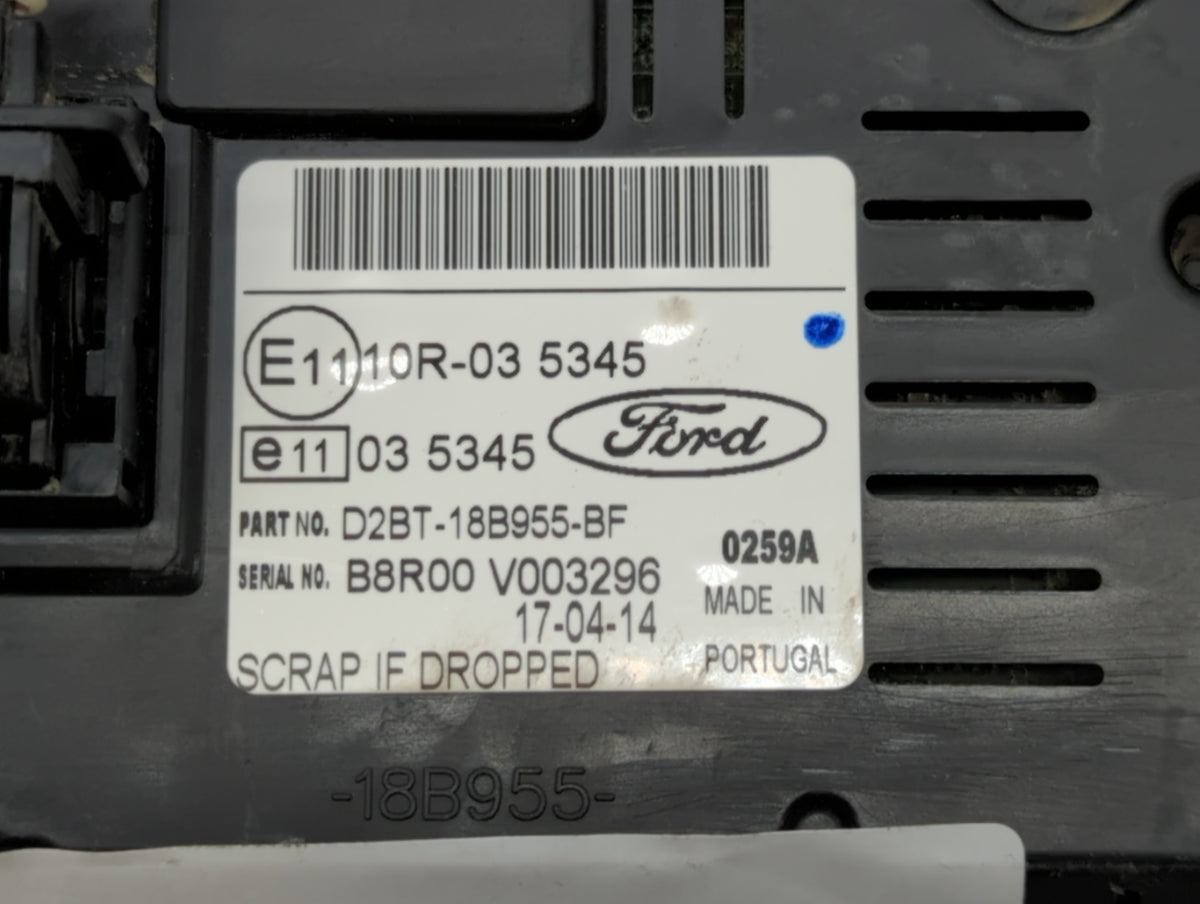 2014-2017 Ford Fiesta Information Radio Display Screen 407071 - Oemusedautoparts1.com