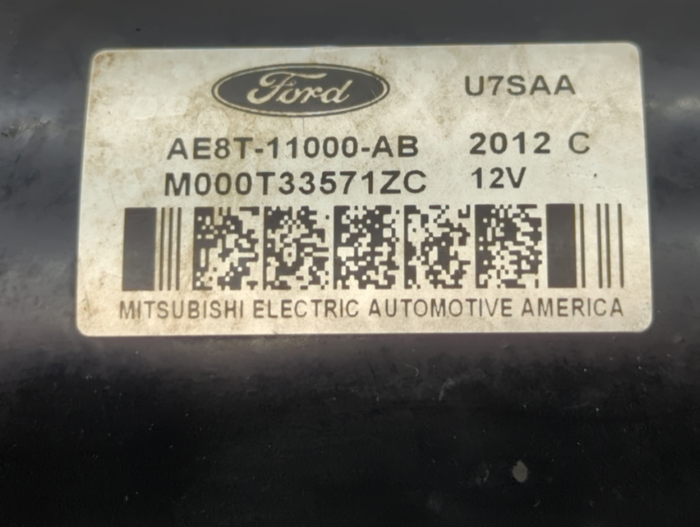 2011-2019 Ford Fiesta Car Starter Motor Solenoid OEM P/N:M000T33571ZC AE8T-11000-AB Fits OEM Used Auto Parts - Oemusedautopa