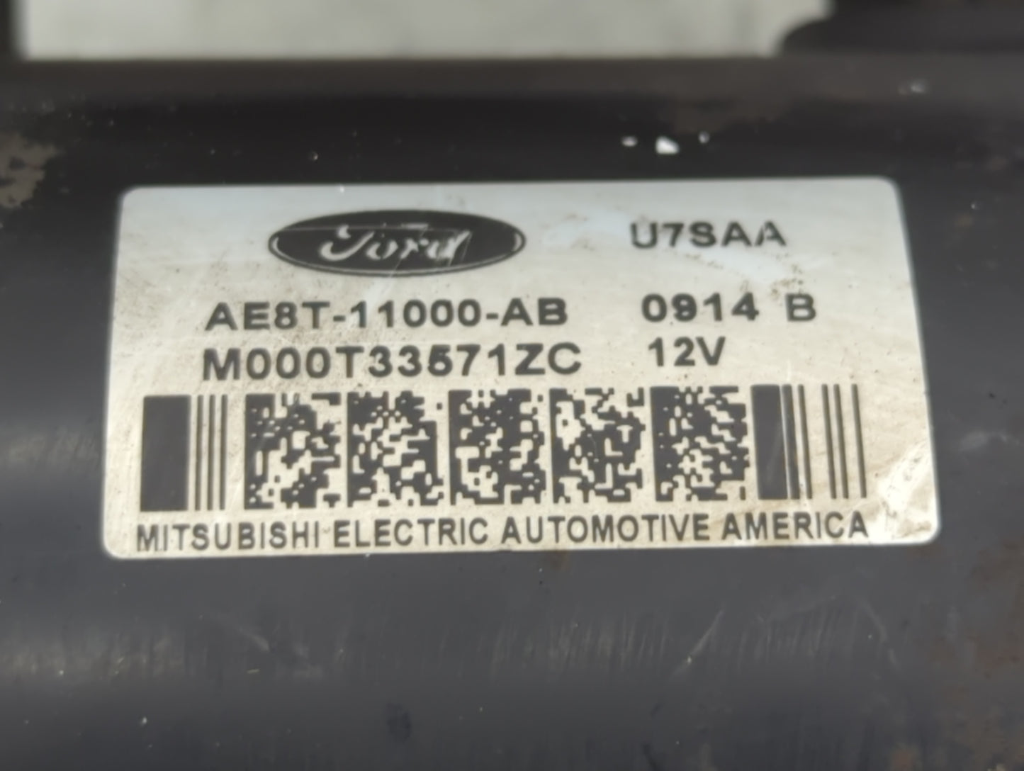 2011-2019 Ford Fiesta Car Starter Motor Solenoid OEM P/N:0914 B 12V Fits Fits 2011 2012 2013 2014 2015 2016 2017 2018 2019 O