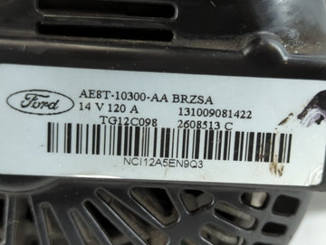 2011-2019 Ford Fiesta Alternator Replacement Generator Charging Assembly Engine OEM P/N:AE8T-10300-AA Fits OEM Used Auto Parts
