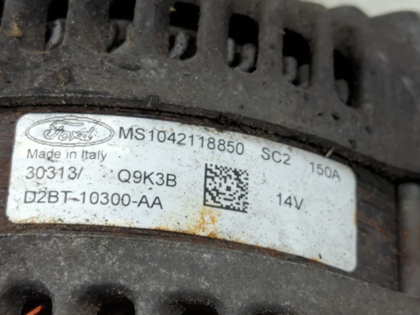 2014-2016 Ford Fiesta Alternator Replacement Generator Charging Assembly Engine OEM P/N:D2BT-10300-AA Fits Fits 2014 2015 20