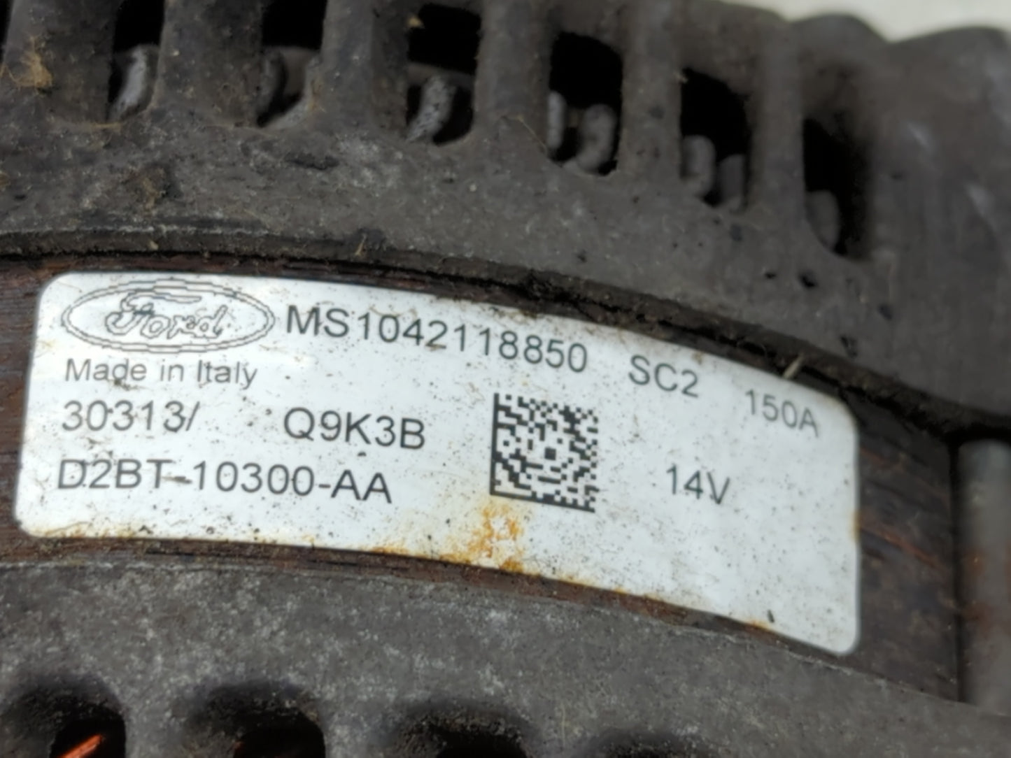 2014-2016 Ford Fiesta Alternator Replacement Generator Charging Assembly Engine OEM P/N:D2BT-10300-AA Fits Fits 2014 2015 20